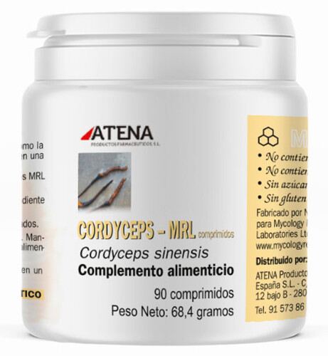 Atena Cordyceps-Mrl 500 mg 90 Tablets