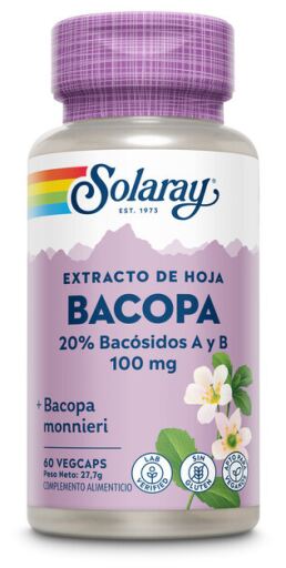 Solaray Bacopa 100 mg 60 Vegetable Capsules