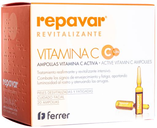 Revitalizing Ampoules with Vitamin C 20 Units