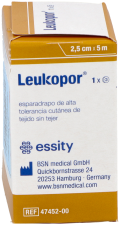 Leukopor adhesive tape 2.5cm x 5m