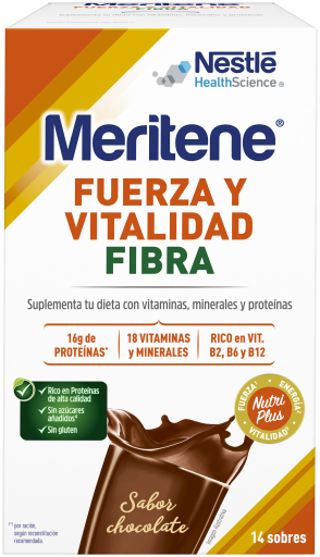 Meritene Chocolate Fiber 14x35 gr