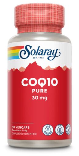 Solaray Pure Coenzyme CoQ-10 30 mg 30 Vegetable Capsules