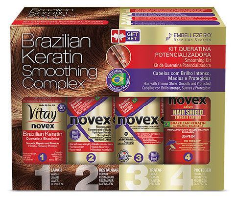 Novex Pack Brazilian Keratin Tratamiento 4 Unidades