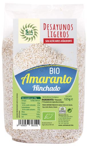 Sol Natural Puffed Amaranth Bio 125 gr