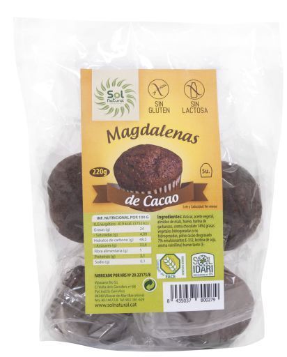 Sol Natural Cupcakes Super-Choc 5 Drives 190 gr