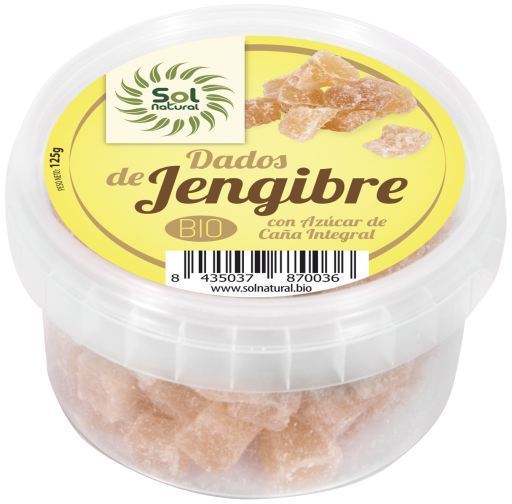 Sol Natural Ginger Bio 125 gr diced