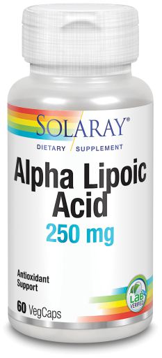 Solaray Alpha-Lipoic Acid 250 mg 60 Vegetable Capsules