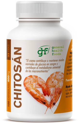 GHF Chitosan 600 mg 100 Capsules