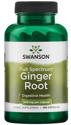Swanson Ginger Root 540 mg 100 Capsules