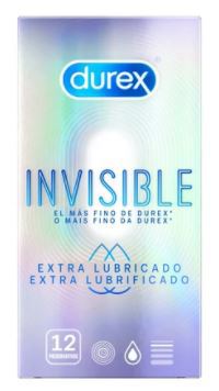 Durex Extra Lubricated Invisible Condom 12 Units