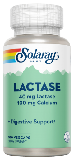 Solaray Lactase 40 mg 100 Vegetable Capsules
