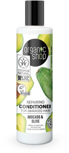 Organic Shop Avocado and Olive Repair Balm for Damaged Hair 280 ml