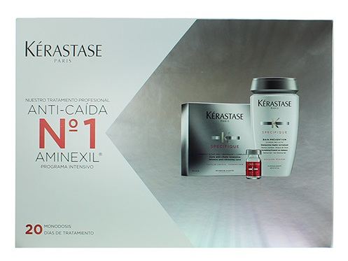 Champ&uacute; Bain Prevention 250 ml + Tratamiento Antica&iacute;da Aminexil 20 Ampollas