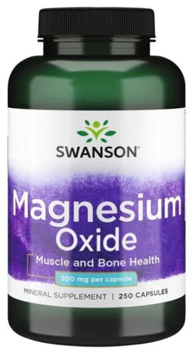 Swanson Magnesium 200 mg Capsules