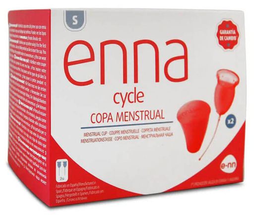enna Menstrual Cup Size S 2 Cups + Sterilizer
