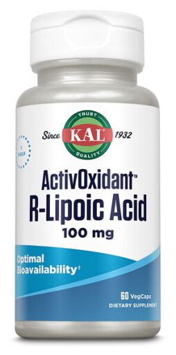 Kal R-Lipoic Acid Antioxidant 60 Capsules