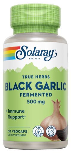 Solaray Fermented Black Garlic 50 Vegetable Capsules