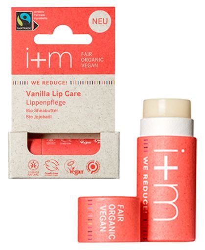 i+m Naturkosmetik Berlin Moisturizing and nourishing vanilla lip balm 5 gr