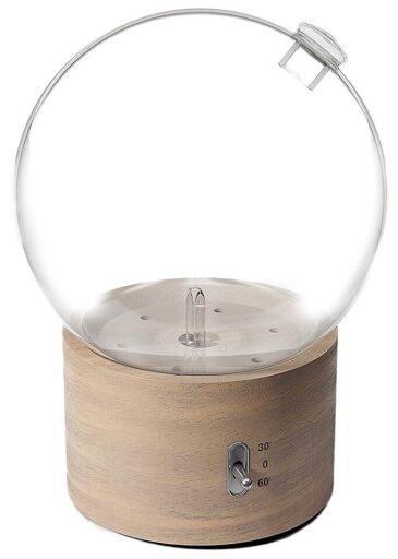 The Diffusion Diffuser Bulle Wood and Glass