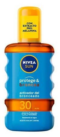 Nivea Sun Protection & Bronzing Solar Oil fp 20+ 200 ml