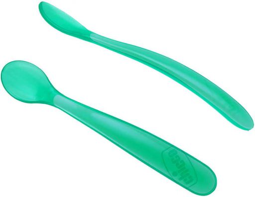 Soft Silicone Spoon 6m + Blue 2 Units