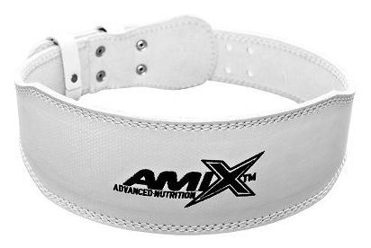 Amix White Leather Sports Belt