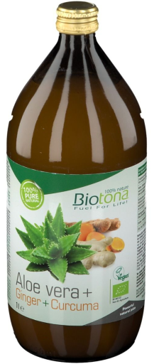 Biotona Organic Aloe vera + Ginger + Turmeric Juice 1000 ml