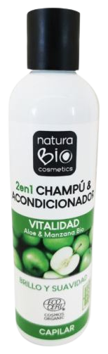 NaturaBIO Cosmetics Apple and Aloe Shampoo & Conditioner 250 ml