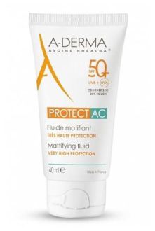 A-DERMA Liquid Mattifying AC Protector SPF50 + 40 ml