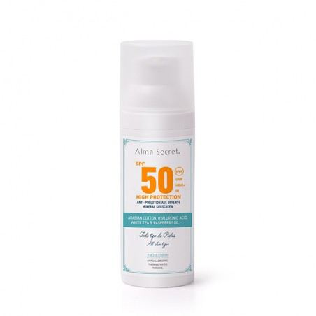 Alma Secret High Protection Facial Sunscreen Cream SPF 50 50 ml