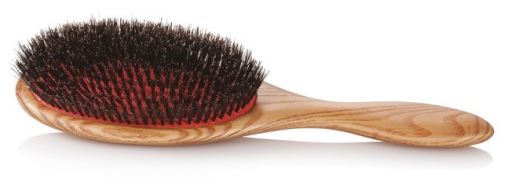Oval Wood Bellows Brush 100% Boar