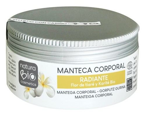 NaturaBIO Cosmetics Tiar&eacute; & Shea Radiant Body Butter 200 ml