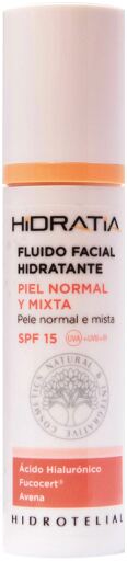 Hidrotelial Moisturizing Facial Fluid for Normal and Combination Skin SPF 15 50 ml