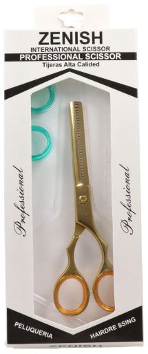 Zenish Gold Serrated Scissors 6"