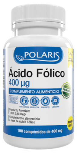Polaris Folic Acid 400 mcg 100 Tablets