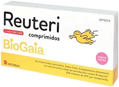 BIOGAIA Reuteri Strawberry 10 Tablets