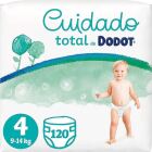 Total Care Diapers Size 4 from 9 to 14 Kg 120 Units