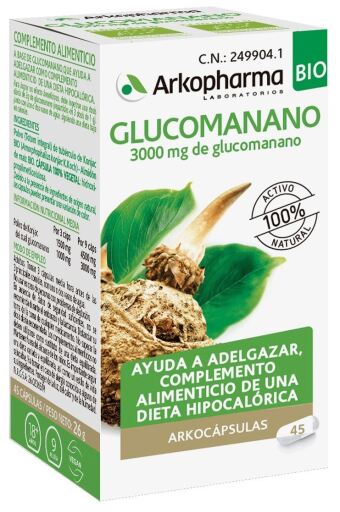Arkocapsules Bio Glucomannan 45 Capsules