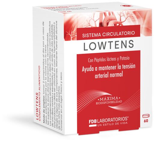 FDB Laboratorios Lowtens Lactic Peptides 60 Tablets