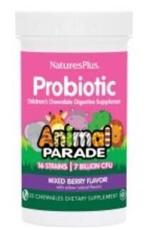 NaturesPlus Animal Parade Probiotic 30 Mastic Tablets