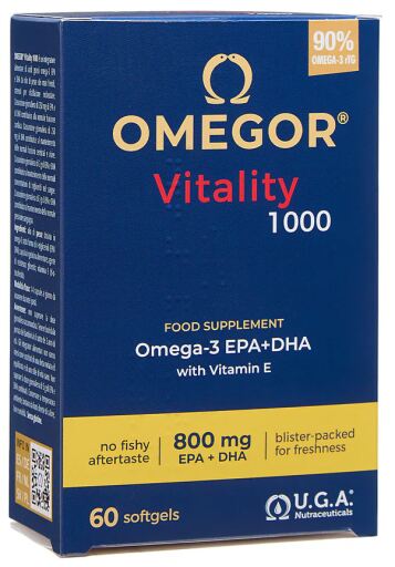 U.G.A. Nutraceuticals Omegor Vitality 1000 60 Pearls