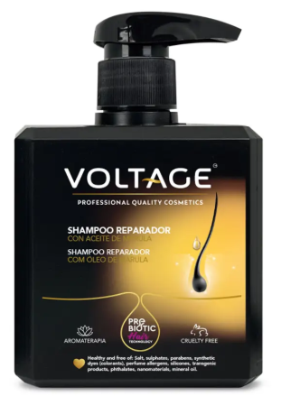 Voltage Cosmetics Prebiotic Hair Technology Repairing Shampoo with Marula Oil 500 ml