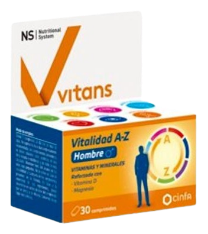 Ns Nutritional System Vitans Vitality AZ Man 30 Tablets