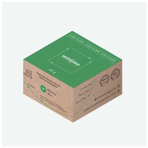 M&iacute;nima Organics Mint and Hyaluronic Acid Toothpaste with Fluoride