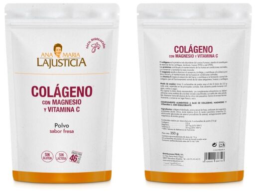 Collagen with Magnesium + Vit.C Strawberry 350 gr Doypack
