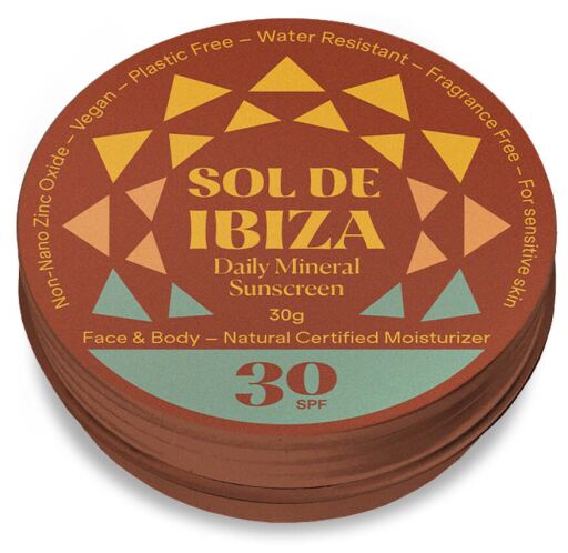Sol de Ibiza Tin Sun Cream SPF 30 30 ml