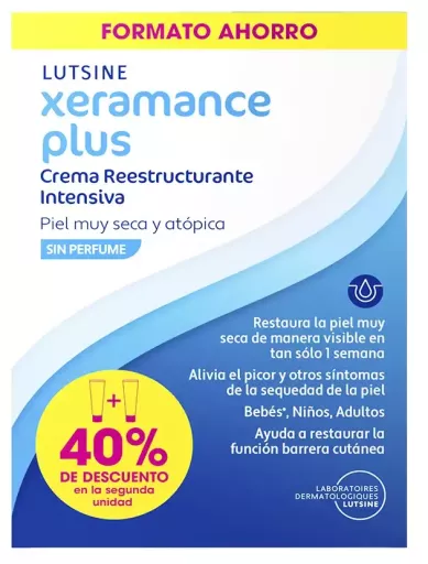 Lutsine Xeramance Plus Intensive Restructuring Cream Pack 2 X 100 ml