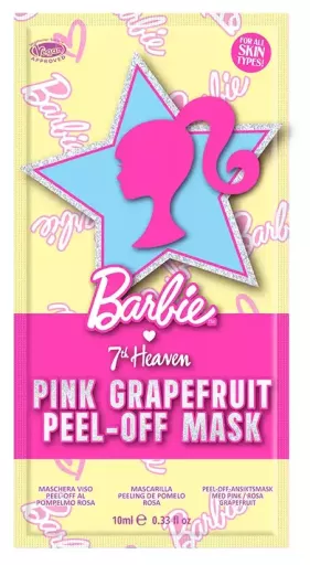 7th Heaven Barbie Peel-Off Face Mask Pink Grapefruit 10ml